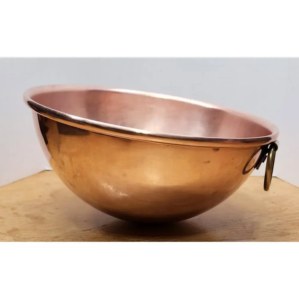 Vintage‎ Unbranded Copper Mixing Bowl 8.5